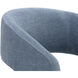 Lloret Danny Iceberg Wheeled Dining Armchair, Wheeled